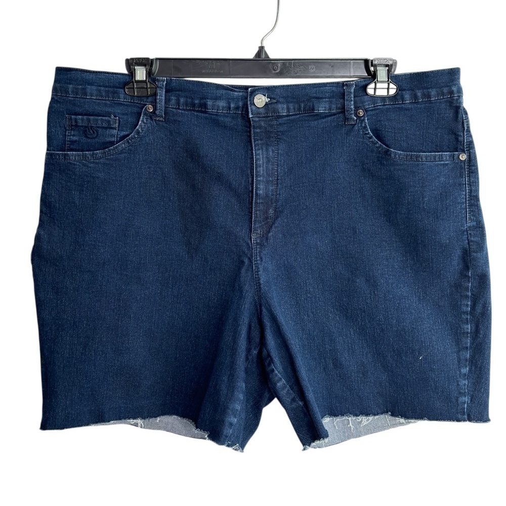 Gloria Vanderbilt Jean Shorts Womens Plus Sz 22W Stretch Denim Comfort Slimming